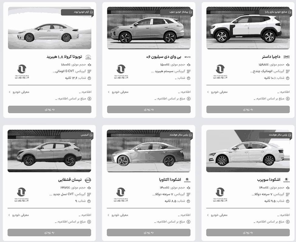 ثبت نام خودروهای وارداتی