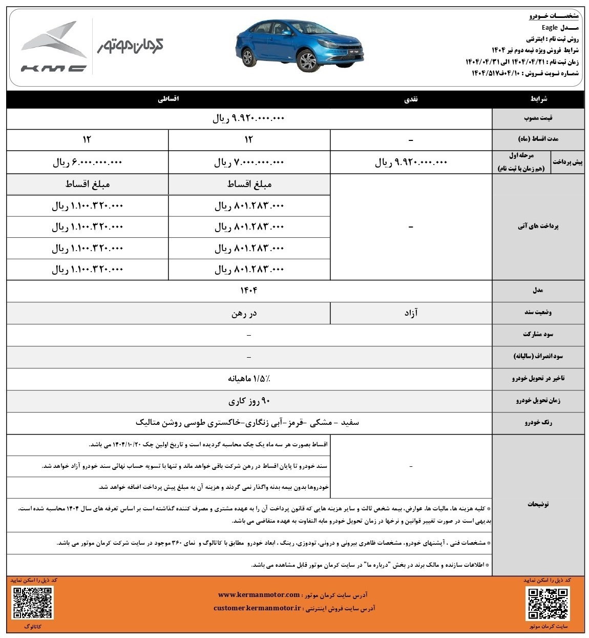 فروش سدان KMC EAGLE