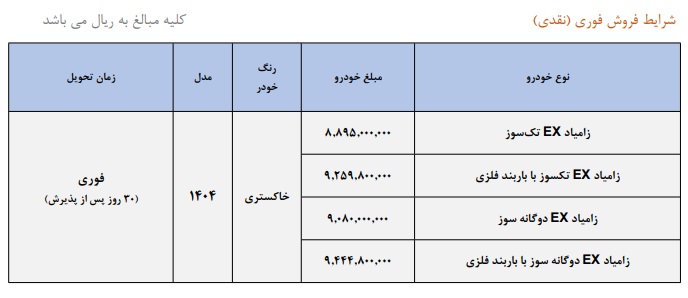 فروش فوری وانت نیسان زامیاد