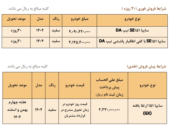 طرح فروش وانت پراید سایپا 151