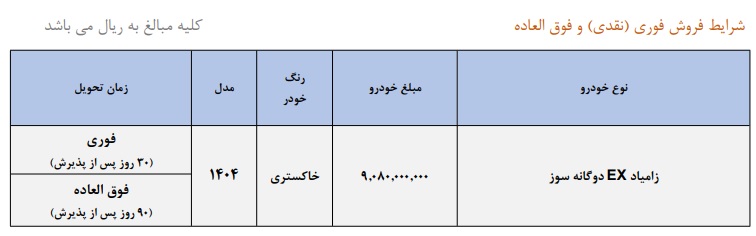 بخشنامه فروش نقدی وانت نیسان جدید