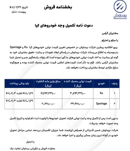 فروش کیا K5 توربو 2025