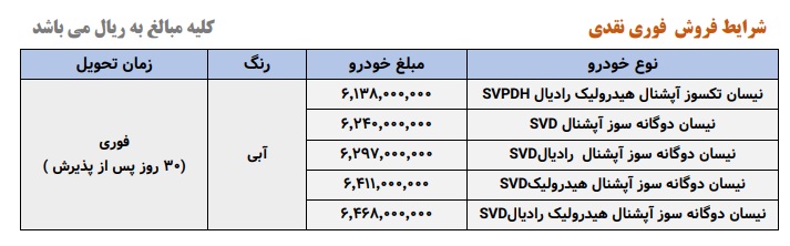 فروش فوری وانت نیسان زامیاد