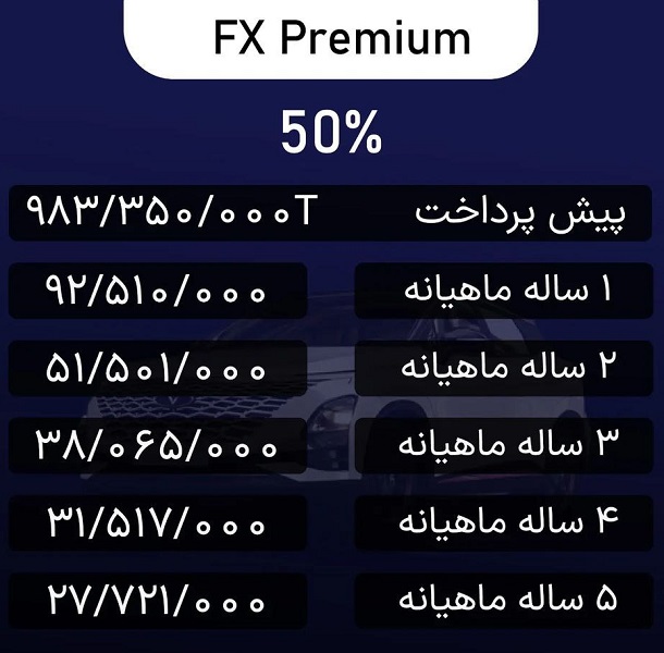 شرایط فروش FX